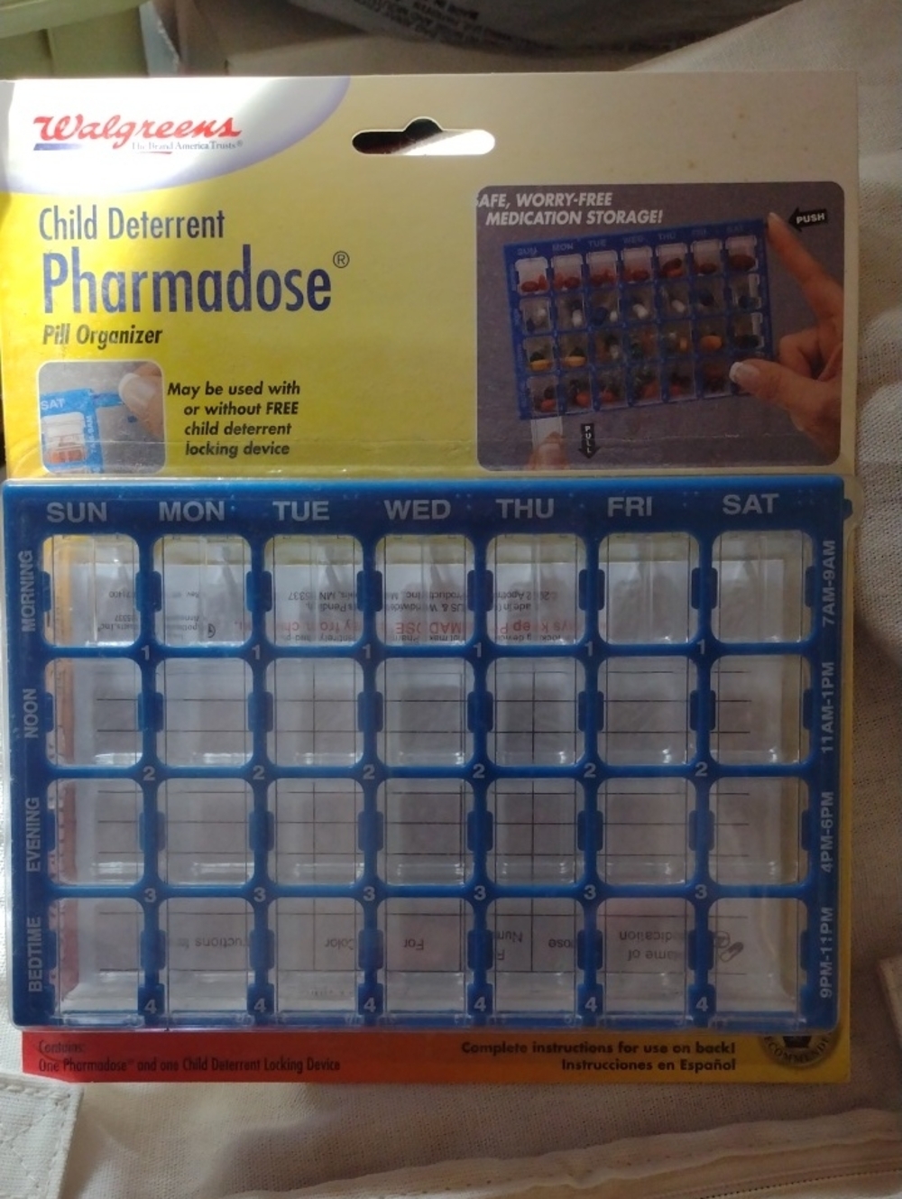 Never Opened Walgreens Pharmadose Pill Organizer